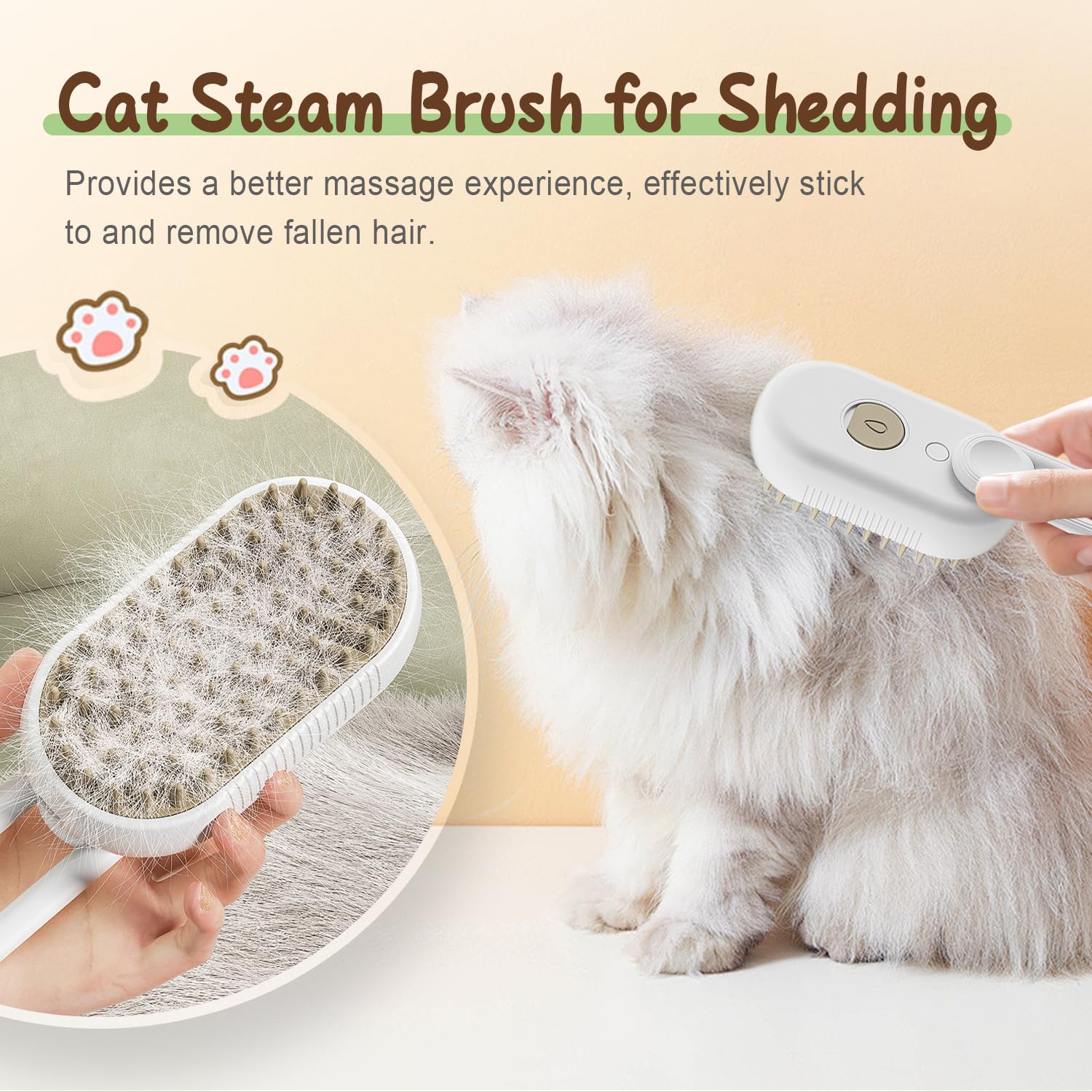 PetVapor 2.0 – Cepillo 3 en 1 para mascotas