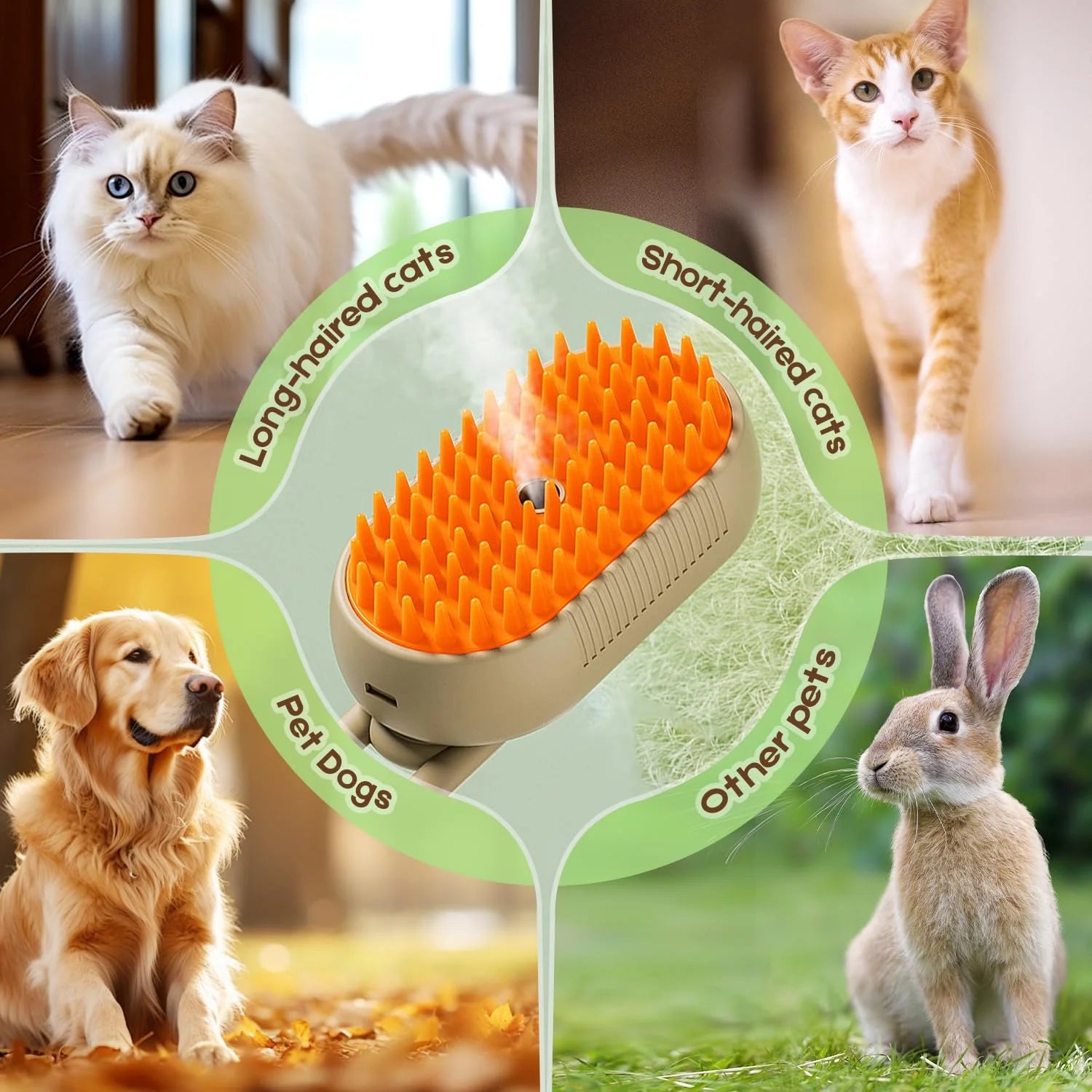 PetVapor 2.0 – Cepillo 3 en 1 para mascotas