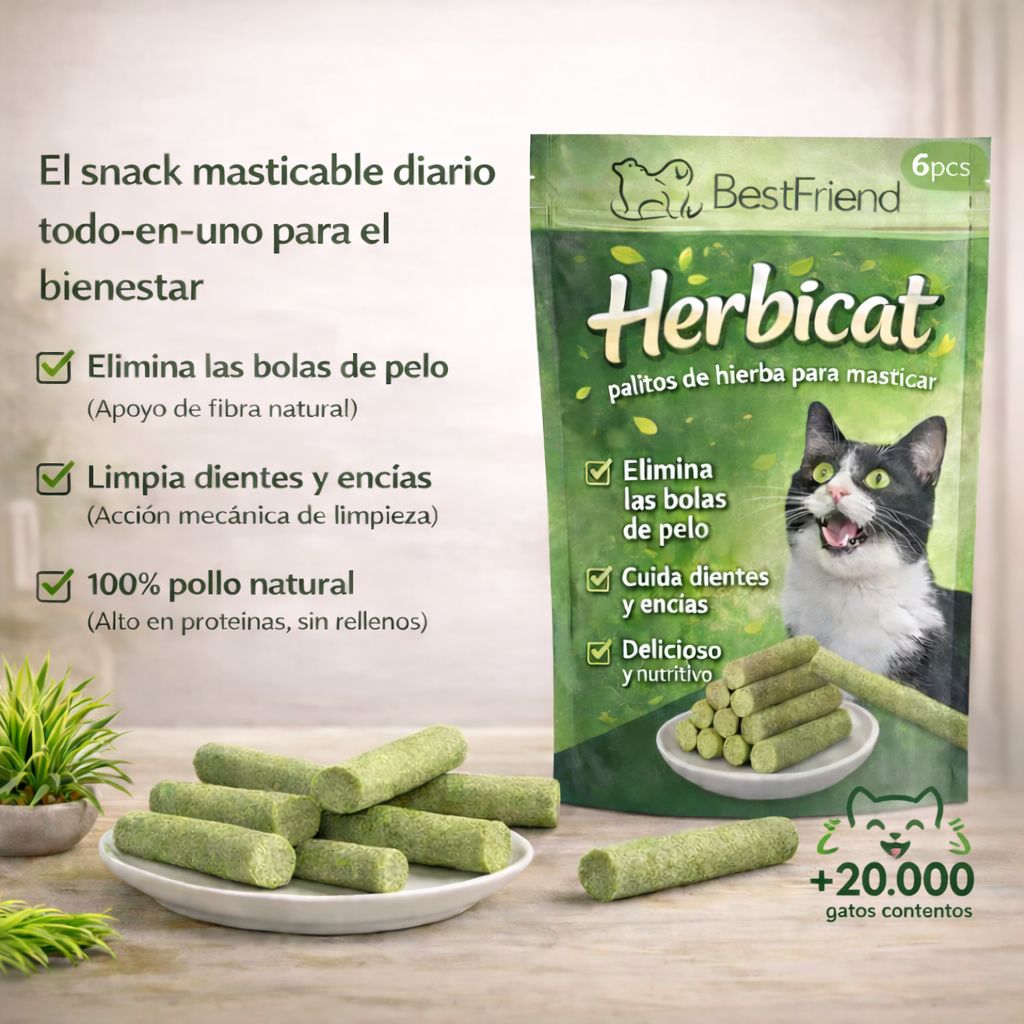 Herbicat® - Palitos de hierba para masticar