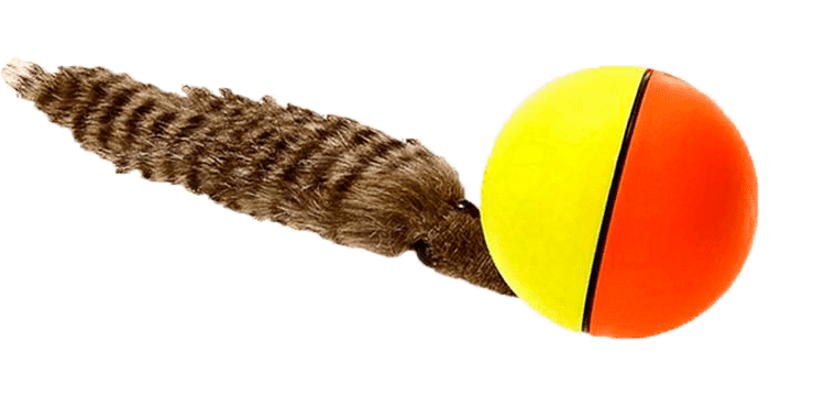 Weasel top ball toy